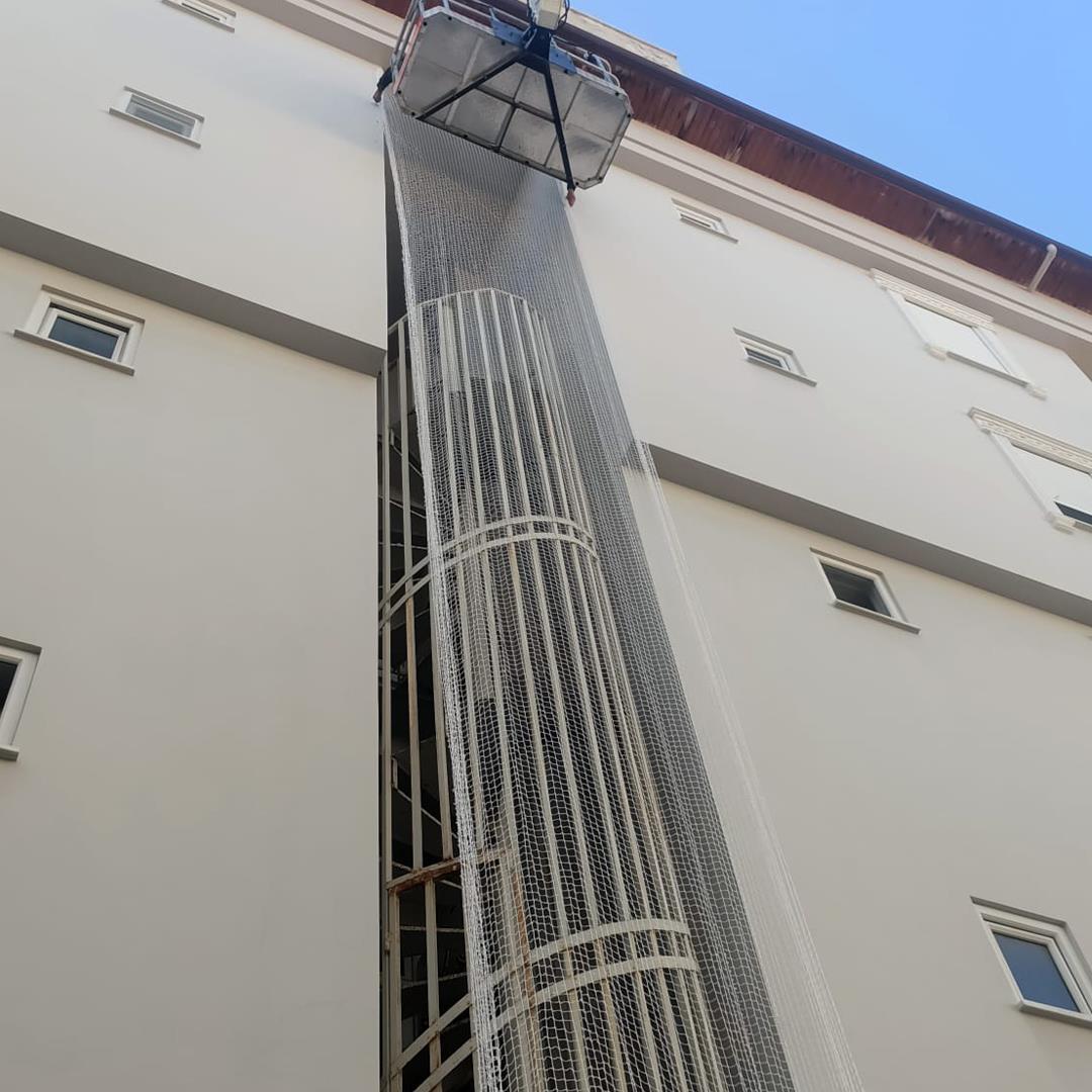 Güvenlik Filesi 2x3m Göz Aralığı 10X10mm iP Kalınlığı 6mm