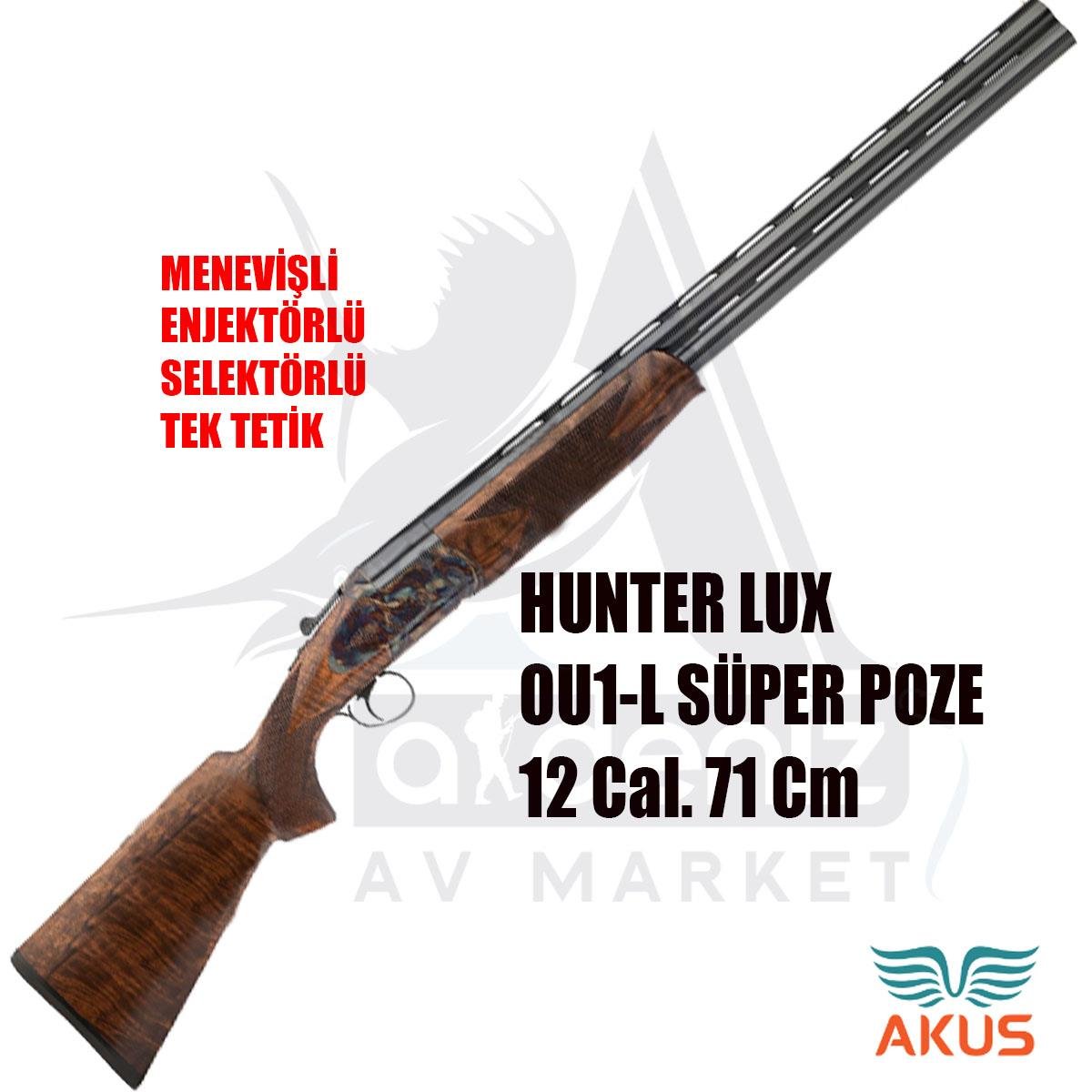 Akus Hunter Lux OU1-L Süper Poze 12 cal. 71 cm Yivsiz Av TüfeğiAKUS