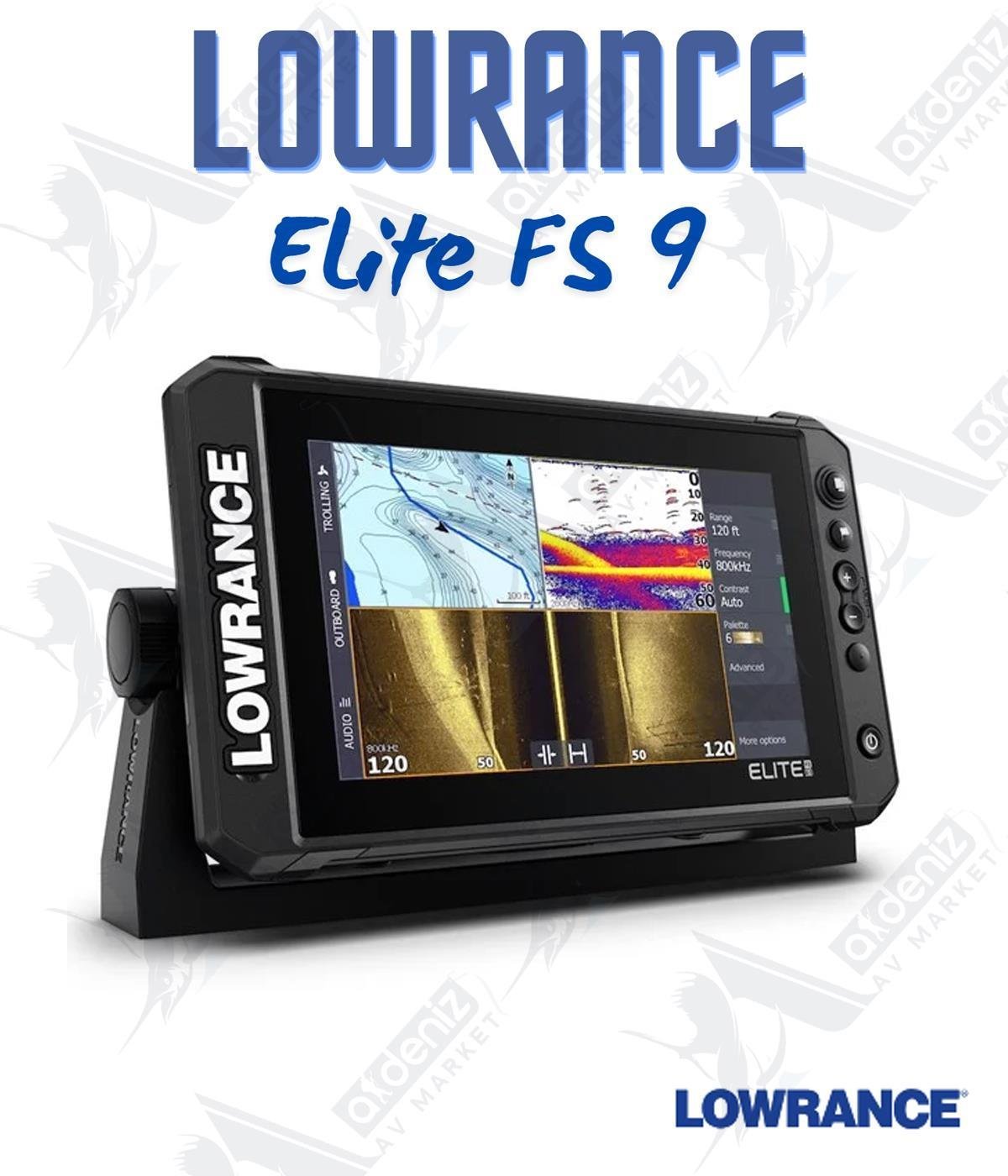 Balık Bulucu Lowrance Elite-9 FS Active Imaging 3-in-1 Chirp/ sidescan/ Down Scan+GpsLOWRANCE