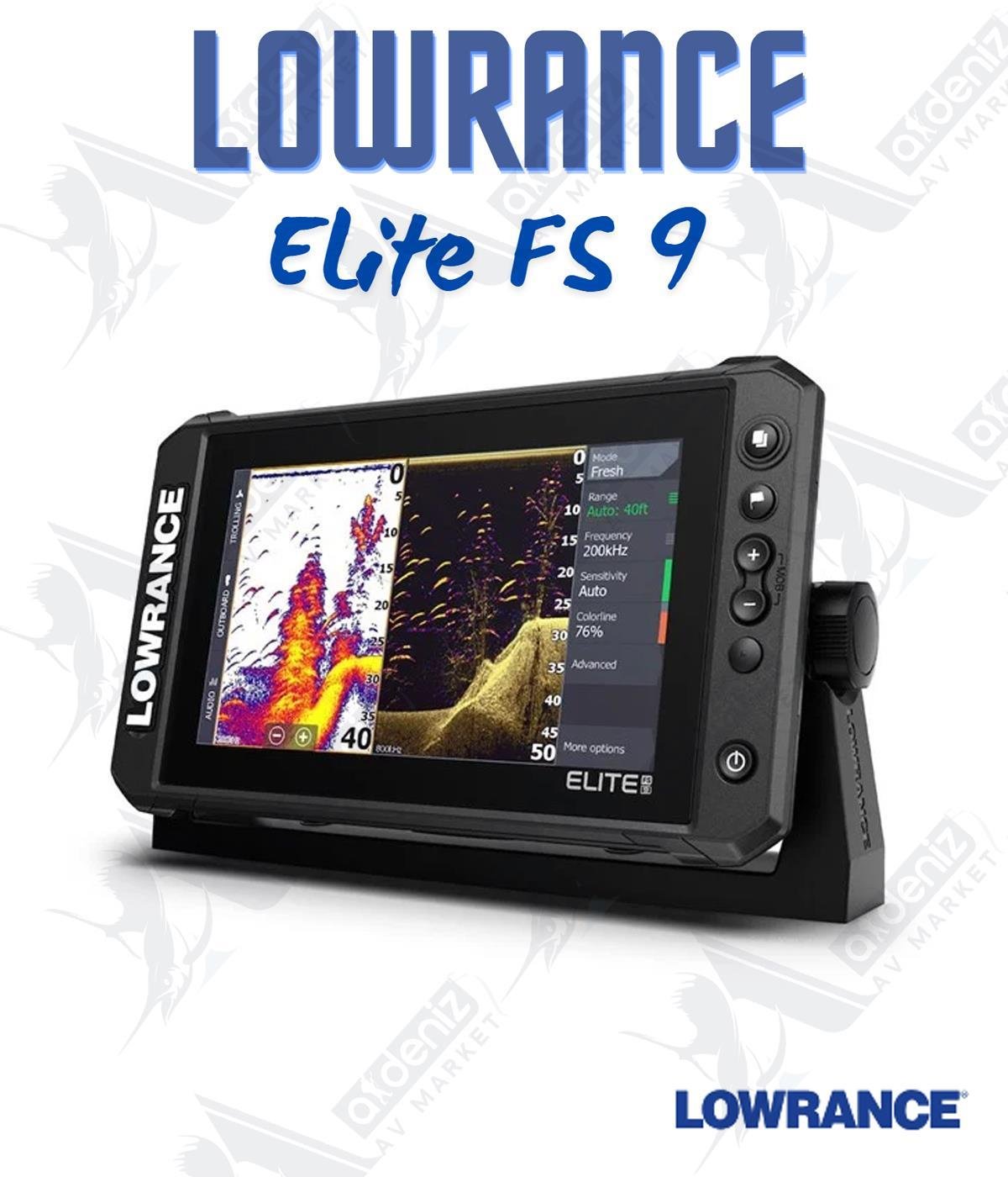 Balık Bulucu Lowrance Elite-9 FS Active Imaging 3-in-1 Chirp/ sidescan/ Down Scan+GpsLOWRANCE