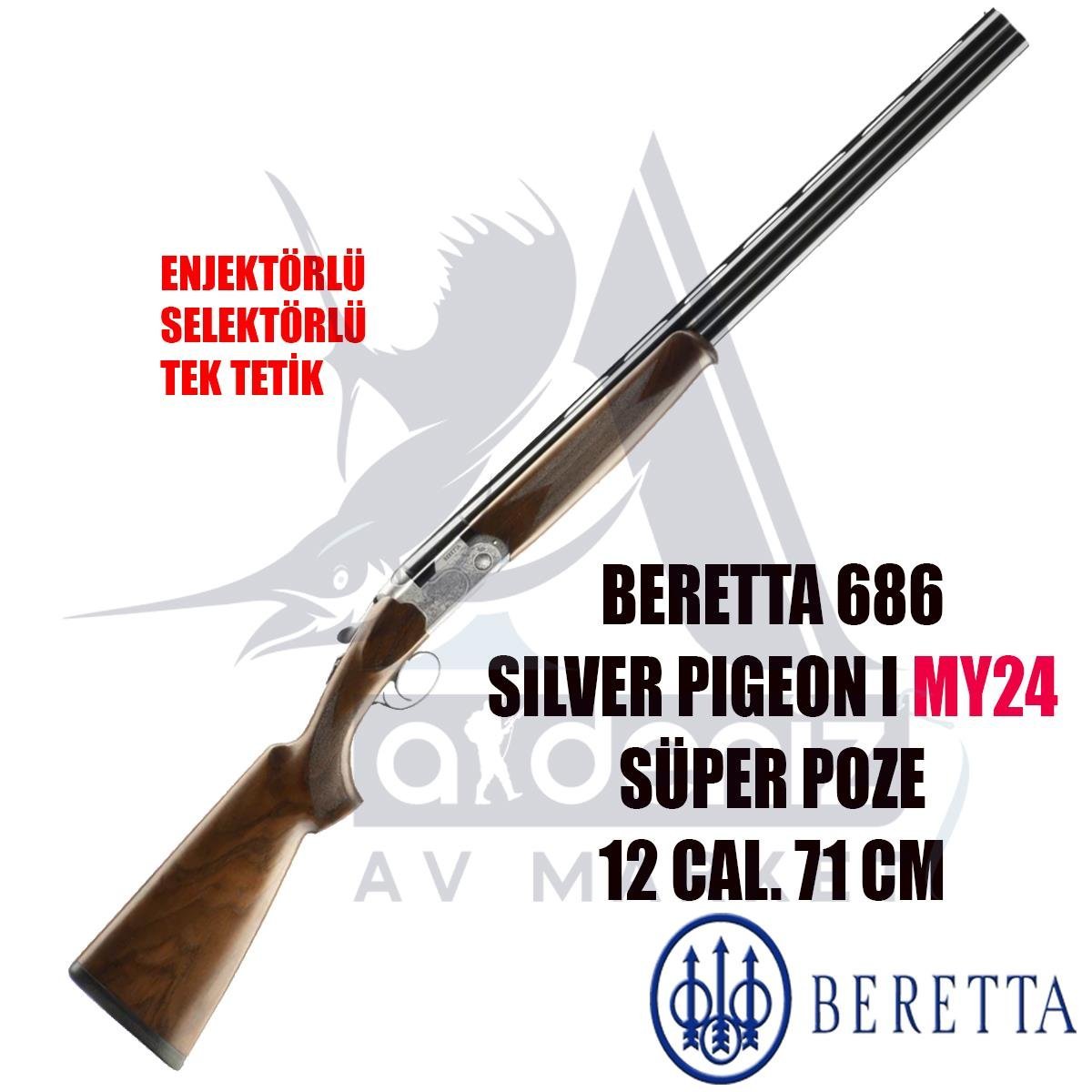 Beretta 686 Silver Pigeon I MY24 Süper Poze 12 cal. 71 cm Yivsiz Av TüfeğiBERETTA