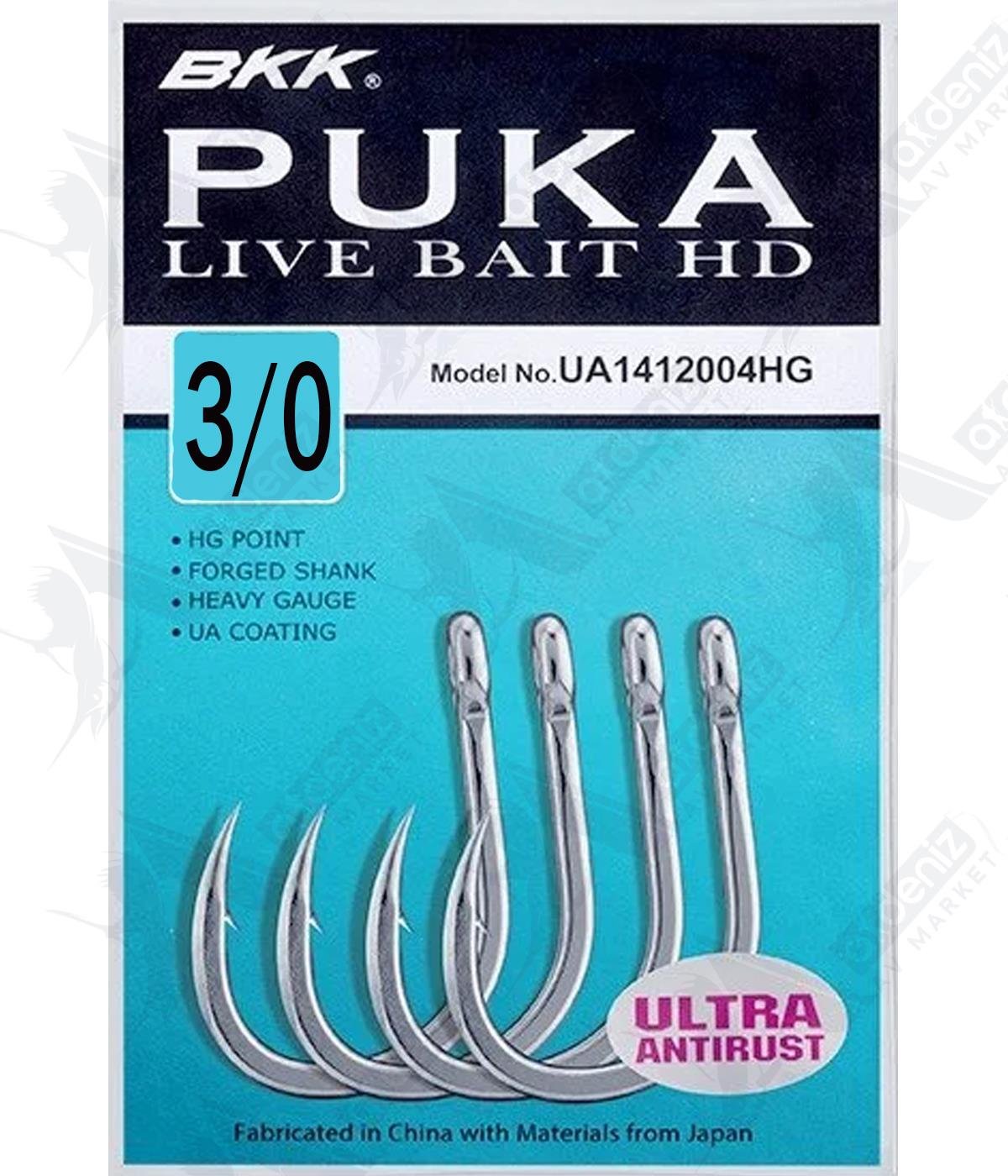 BKK Puka Livebait HD Olta İğnesi 5'li Paket No:3/0BKK