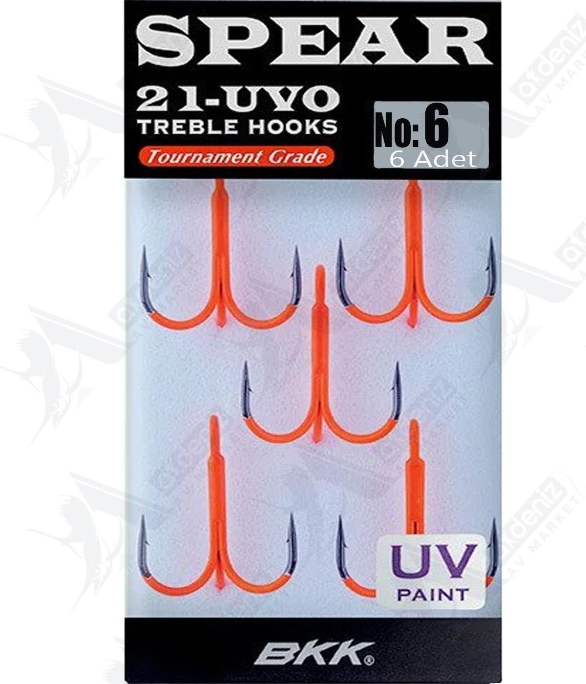 BKK Spear-21 UVO Üçlü Olta İğnesi #6BKK
