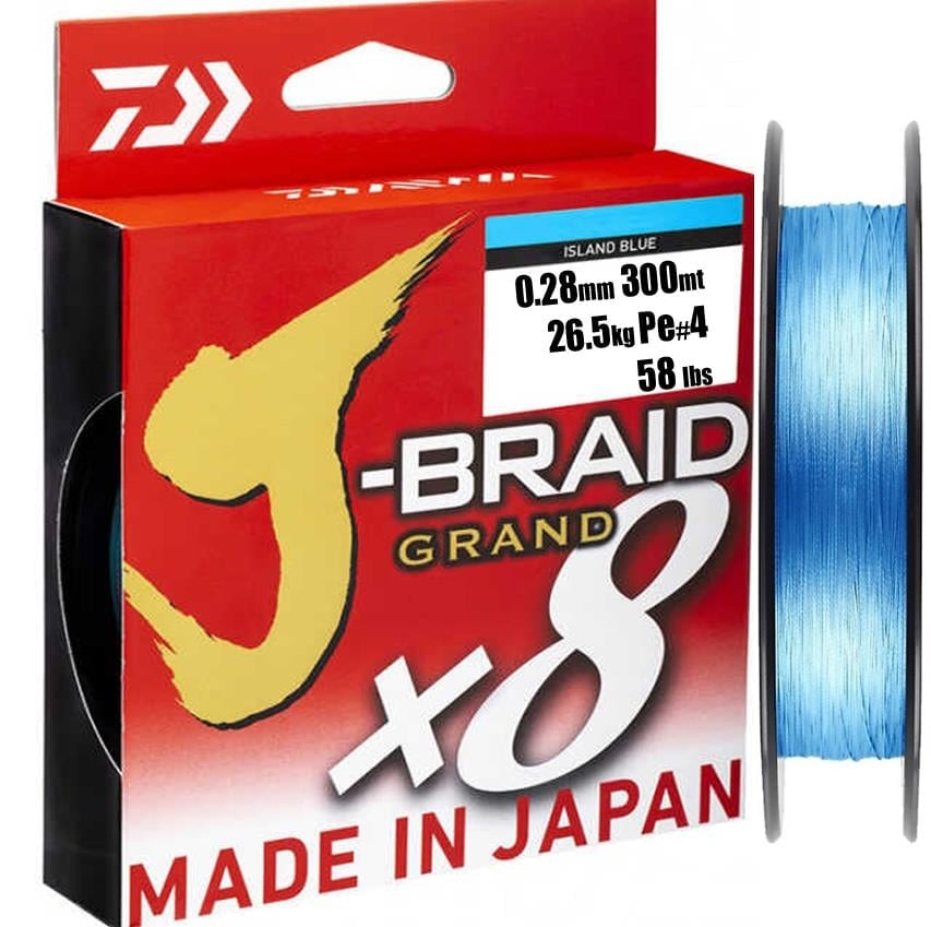 DAİWA JB Grand 8x (örgü) 0,28mm Pe#4 270m Blue İp MisinaDAİWA