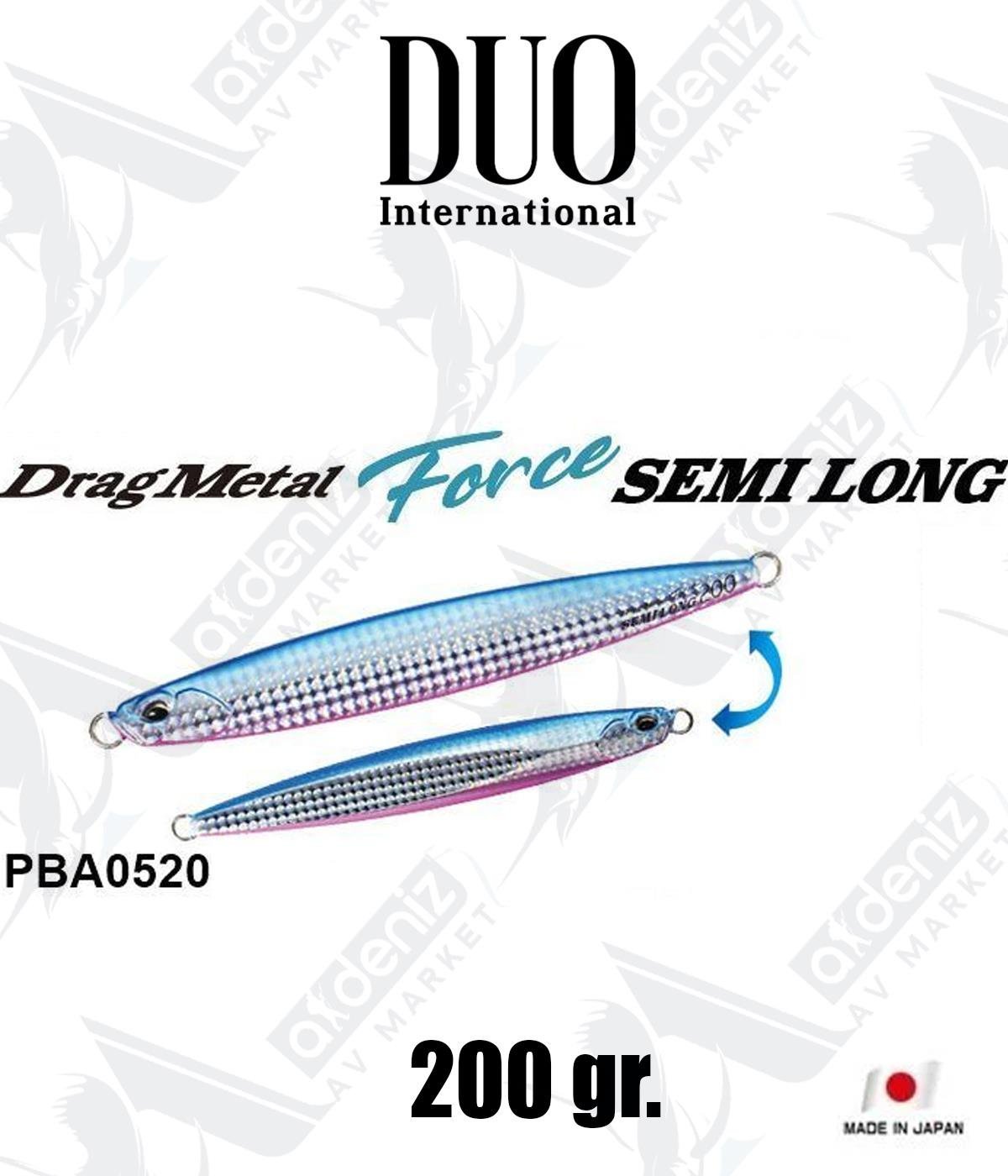 Duo Drag Metal Force Semi Long Jig 200 gr #PPA0520 Blue PinkDUO
