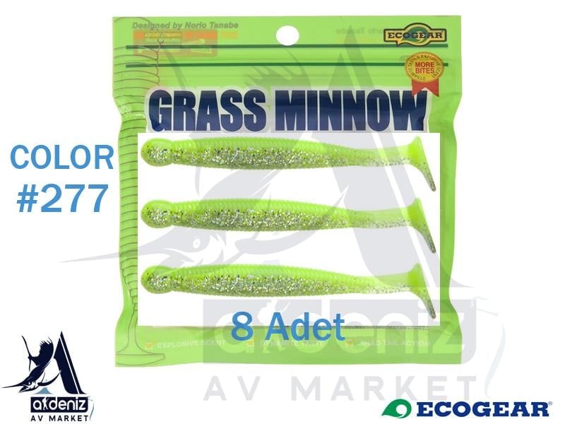 ECOGEAR Grass Minnow L 8,5cm 8pcs #277