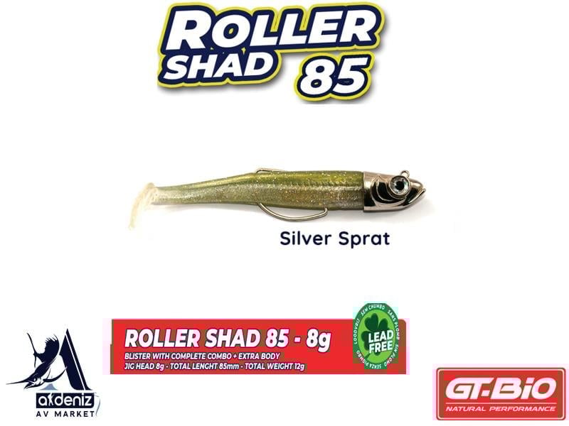 GT-BİO Roller Shad 85 Combo + Body 8,5 cm 8 gr Silikon Balık # Silver SpratGT-BİO
