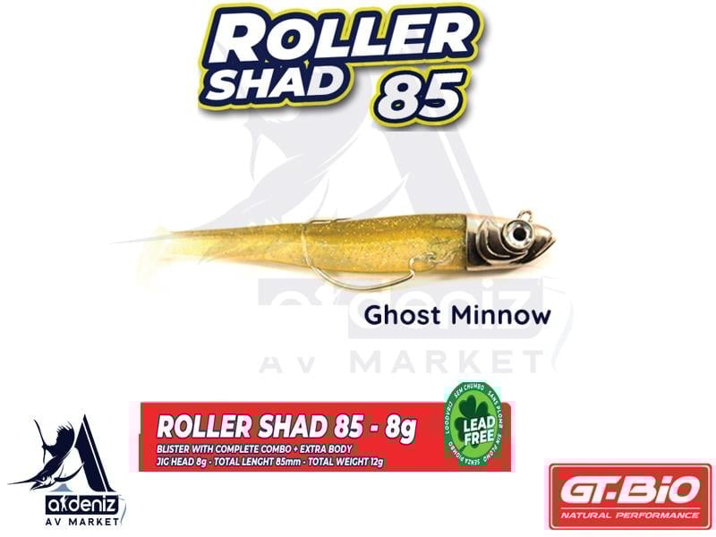 GT-BİO Roller Shad 85 Combo + Body 8,5 cm 8 gr Silikon Balık # Ghost MinnowGT-BİO