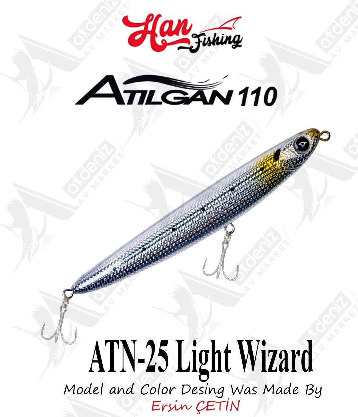 Hanfish Atılgan 110F WTD Su Üstü Maket #ATN-25 Light WizardHAN FİSHİNG