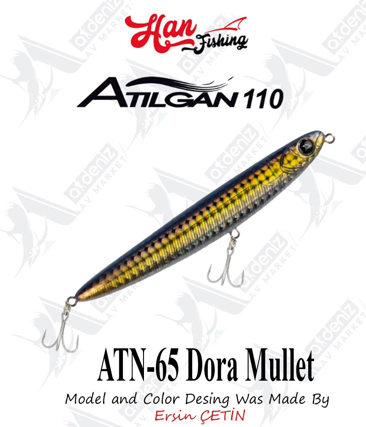 Hanfish Atılgan 110F WTD Su Üstü Maket #ATN-65 DORA MULLETHAN FİSHİNG
