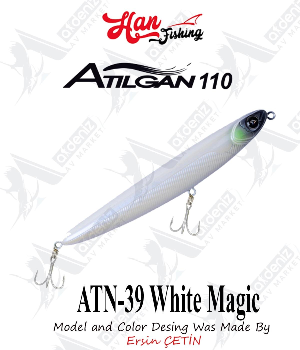 Hanfish Atılgan 110F WTD Su Üstü Maket #ATN-39 White MagicHAN FİSHİNG