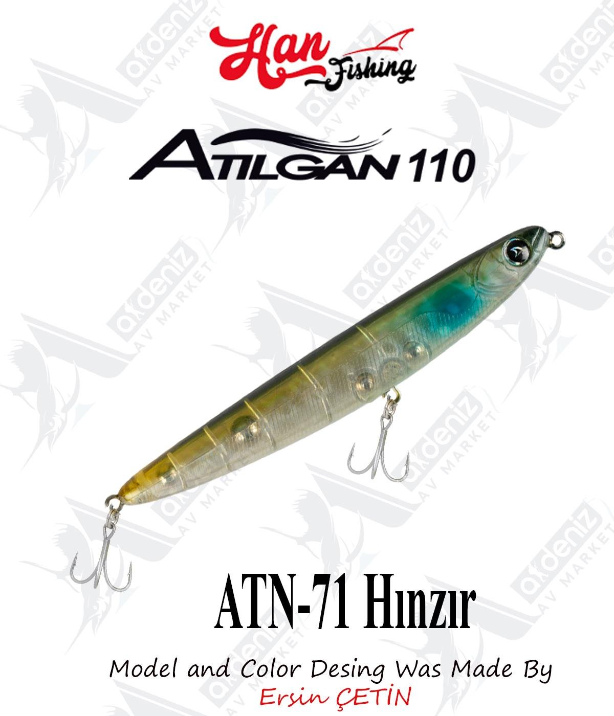 Hanfish Atılgan 110F WTD Su Üstü Maket #ATN-71 HınzırHAN FİSHİNG