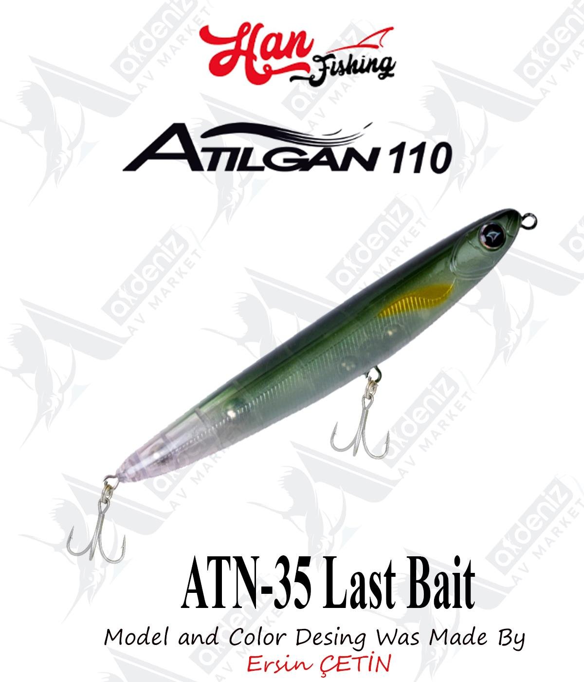 Hanfish Atılgan 110F WTD Su Üstü Maket #ATN-35 Last BaitHAN FİSHİNG