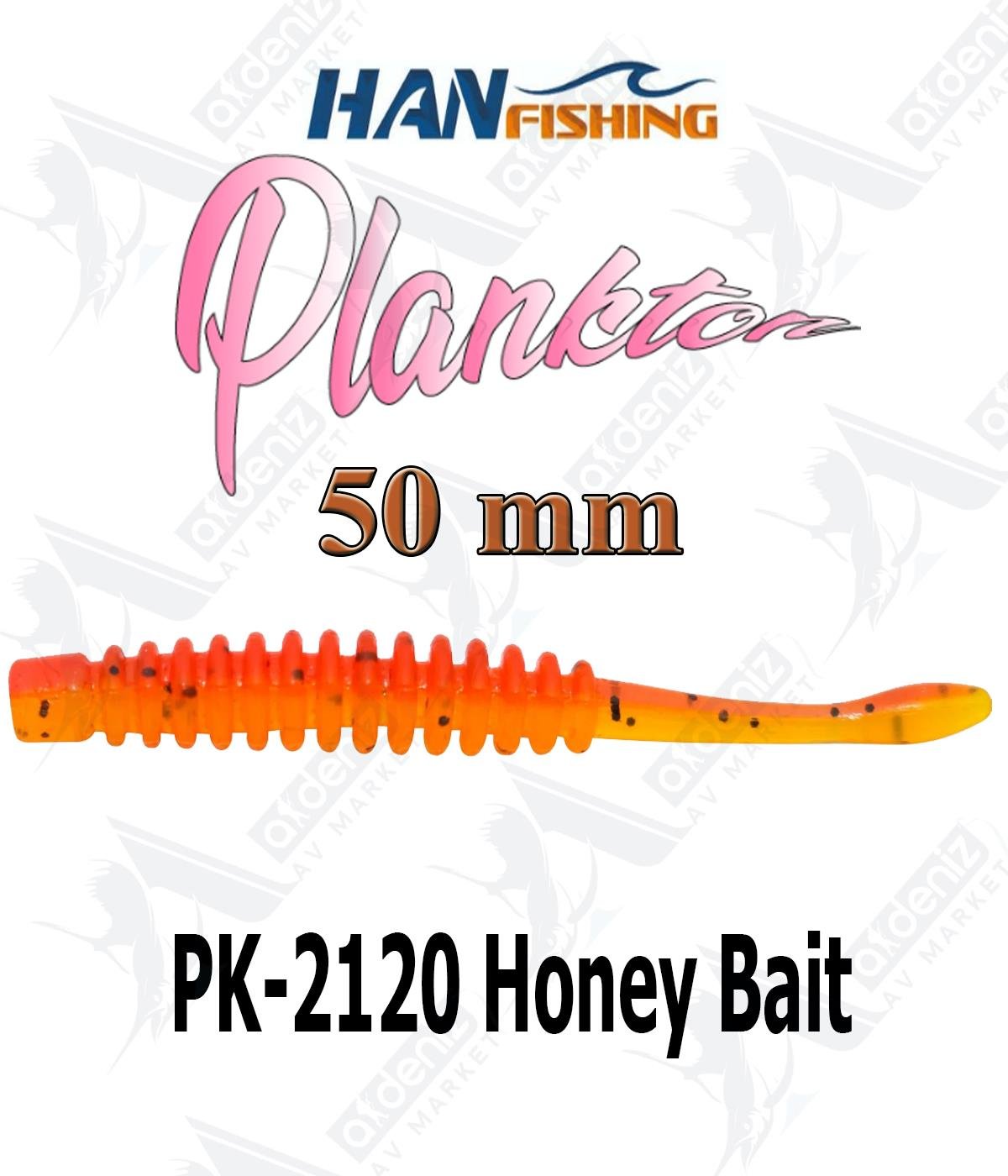 Hanfish Plankton 5 Cm Lrf/Aji Silikon Kurt 10' lu Paket #PK-2120 Honey BaitHAN FİSHİNG