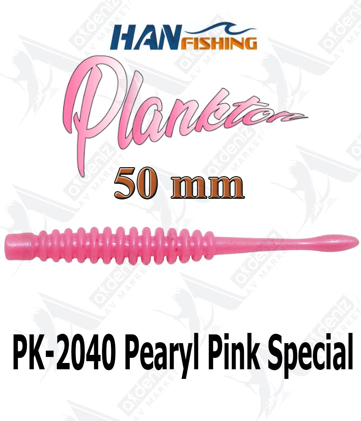 Hanfish Plankton 5 Cm Lrf/Aji Silikon Kurt 10' lu Paket #PK-2040 Pearyl Pink SpecialHAN FİSHİNG