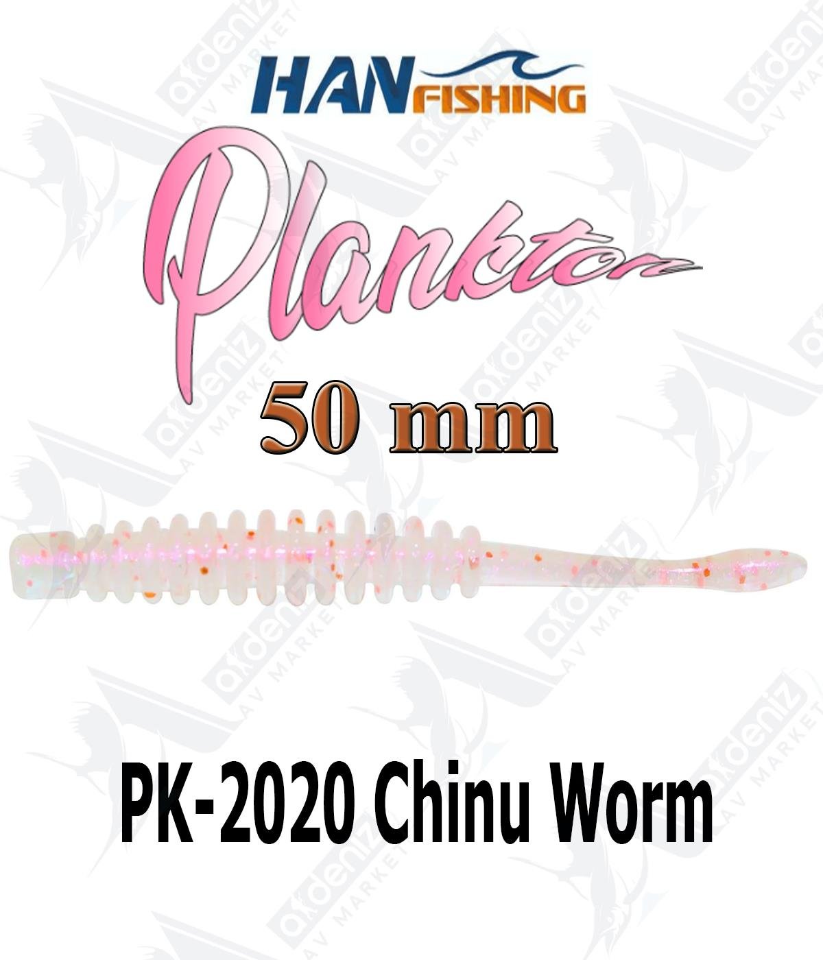 Hanfish Plankton 5 Cm Lrf/Aji Silikon Kurt 10' lu Paket #PK-2020 Chinu WormHAN FİSHİNG
