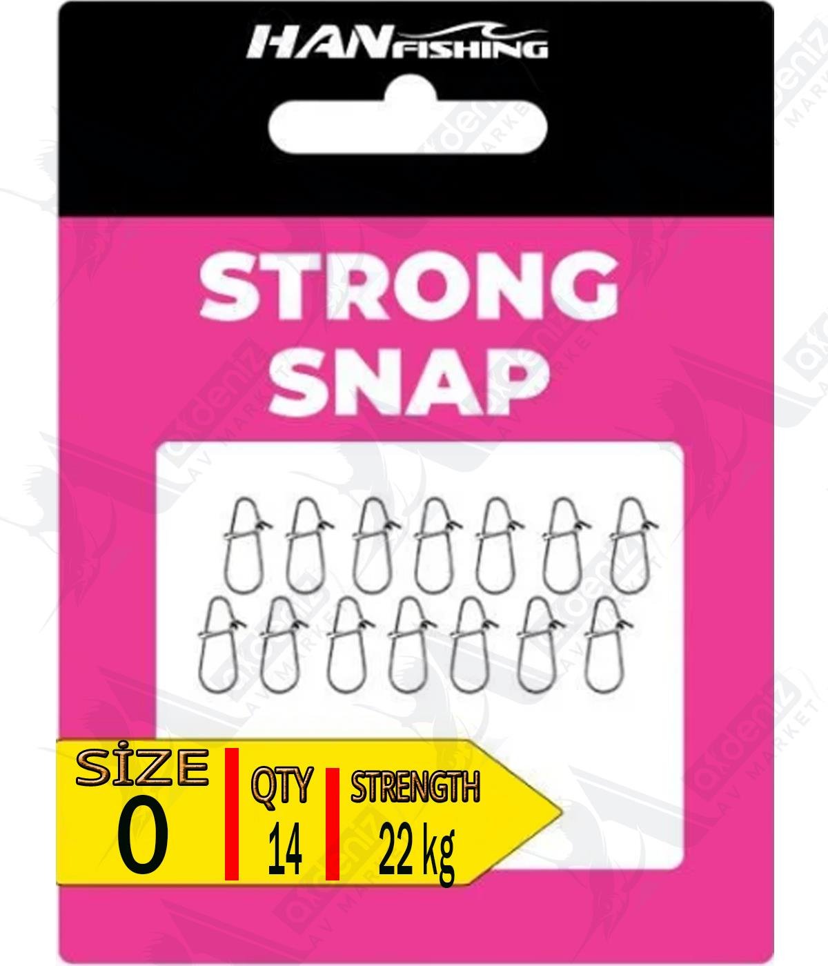HanFish Strong Snap Lrf & UL Spin Klips 14'lü Paket No:0HAN FİSHİNG