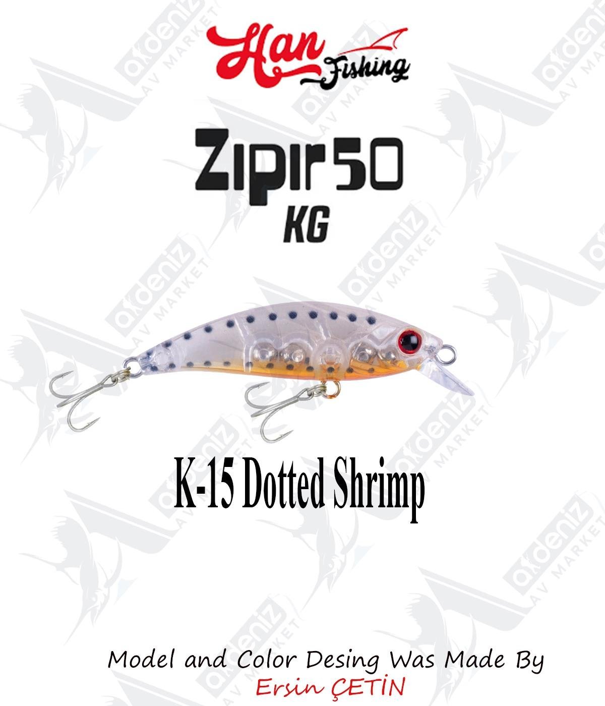 Hanfish Zıpır Kısa Gaga K-15 Dotted ShrimpHAN FİSHİNG