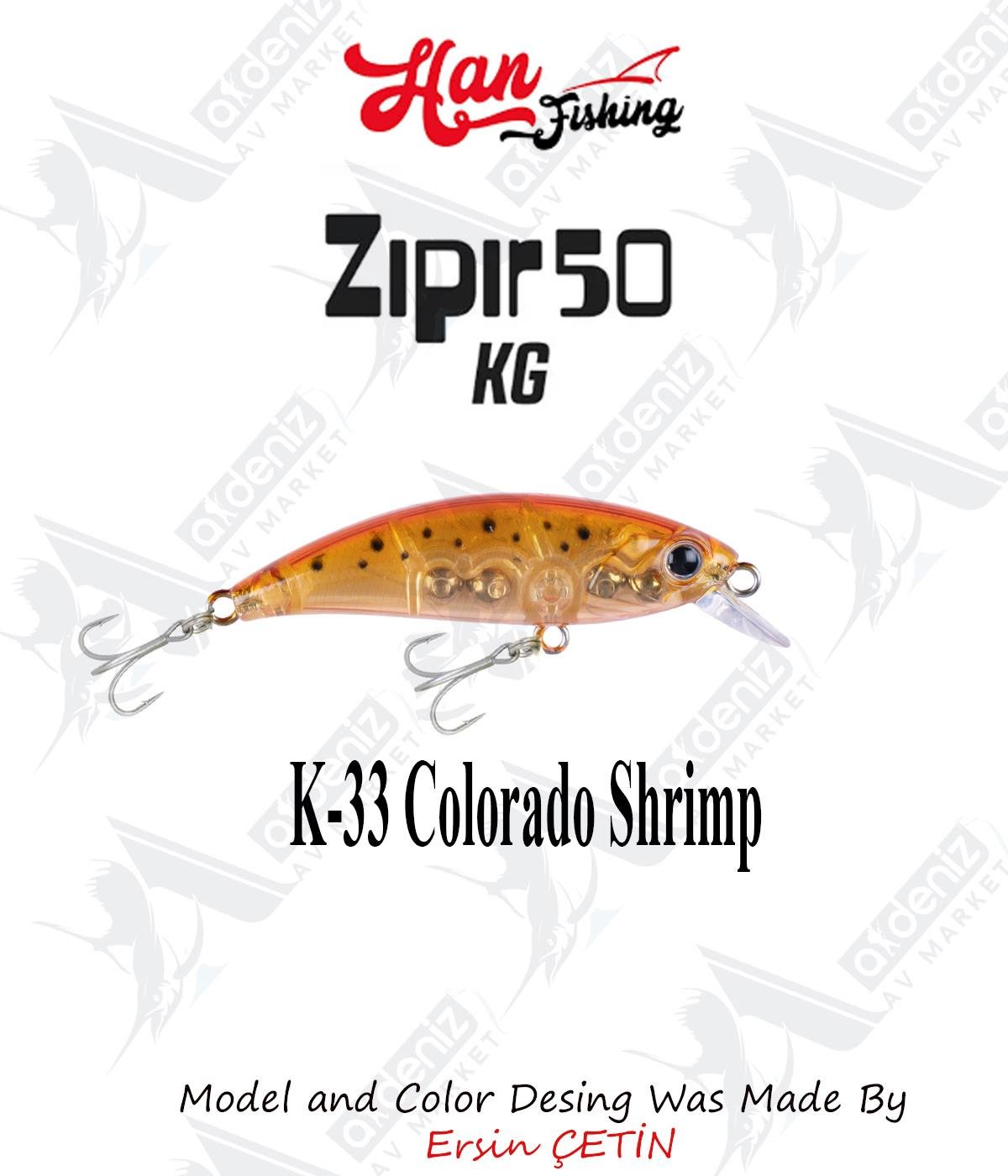 Hanfish Zıpır Kısa Gaga K-33 Colorado ShrimpHAN FİSHİNG