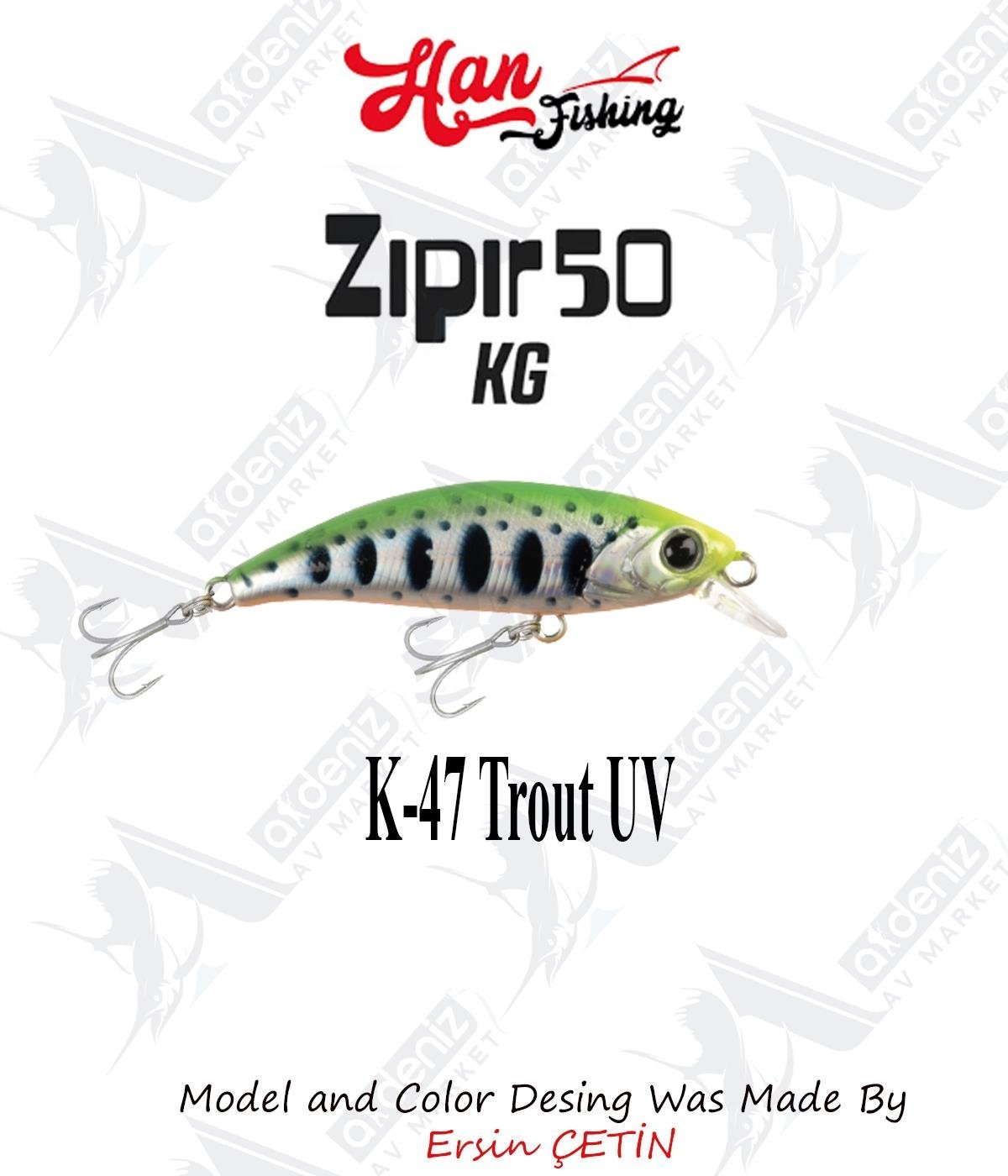 Hanfish Zıpır Kısa Gaga K-47 Trout UVHAN FİSHİNG