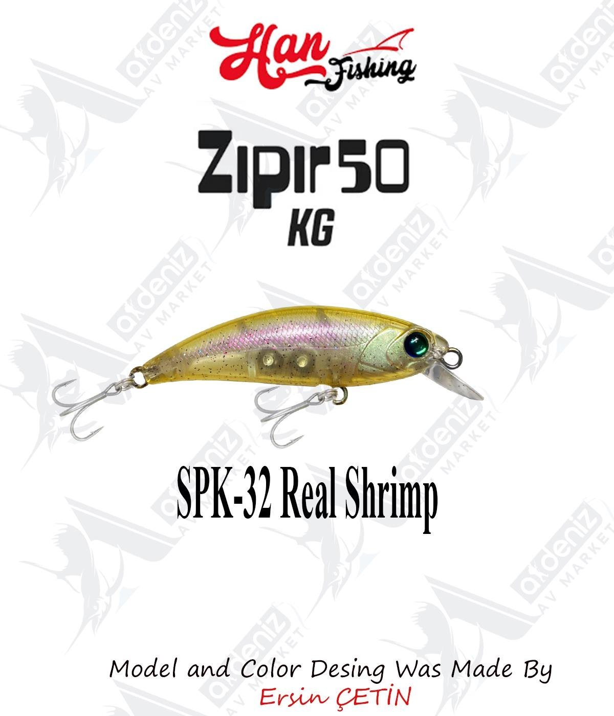 Hanfish Zıpır Kısa Gaga SPK-32 Real ShrimpHAN FİSHİNG