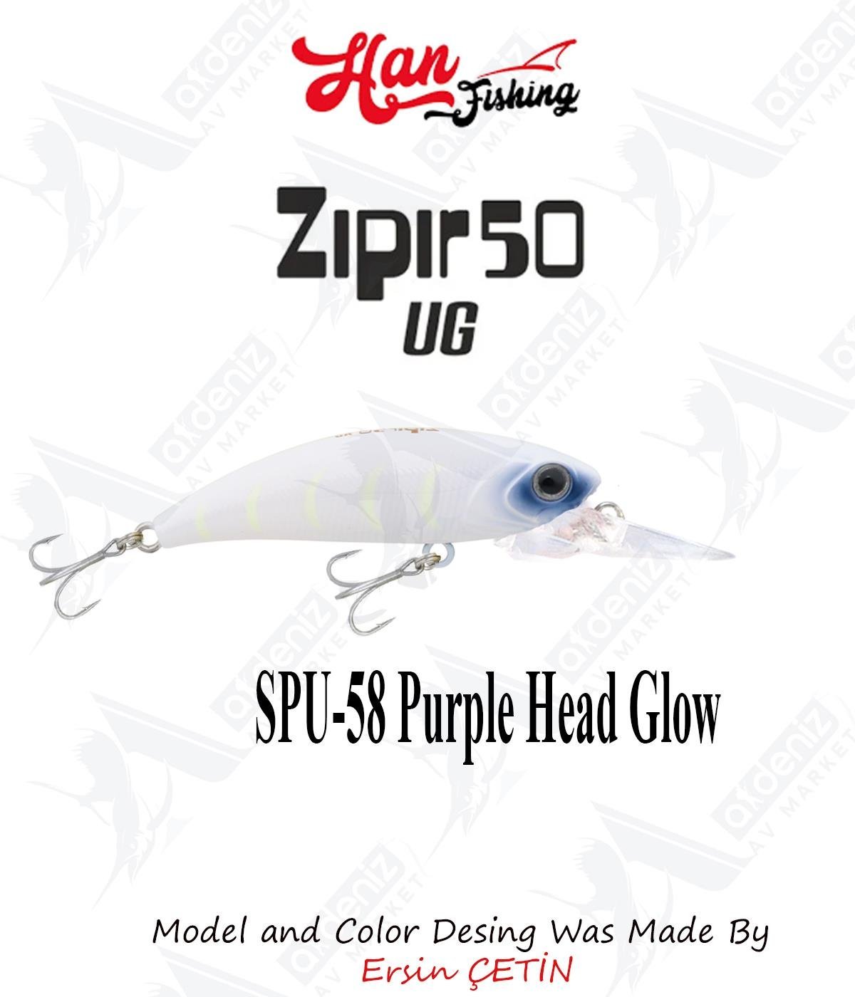Hanfish Zıpır Uzun Gaga SPU-58 Purple Head GlowHAN FİSHİNG