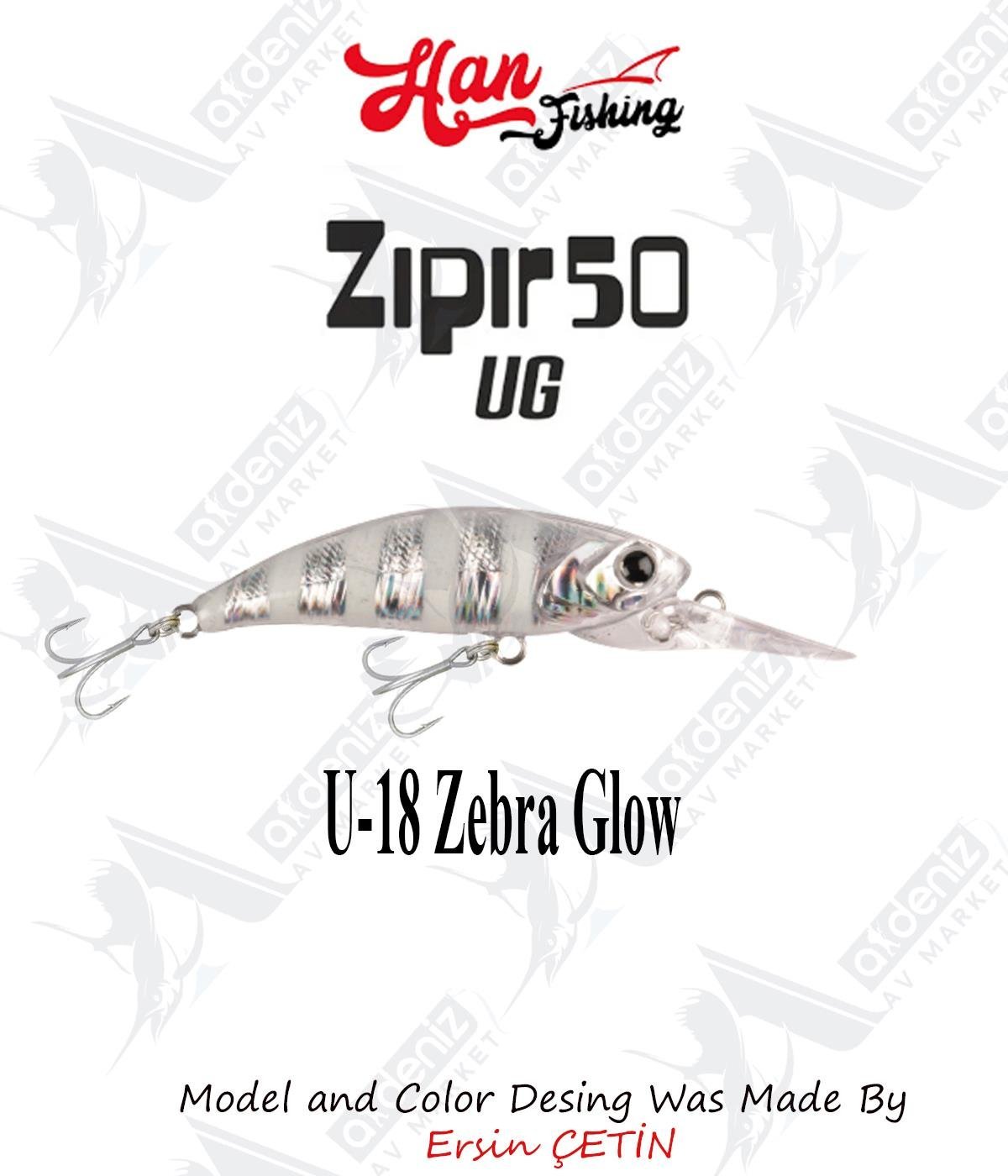 Hanfish Zıpır Uzun Gaga U-18 Zebra GlowHAN FİSHİNG