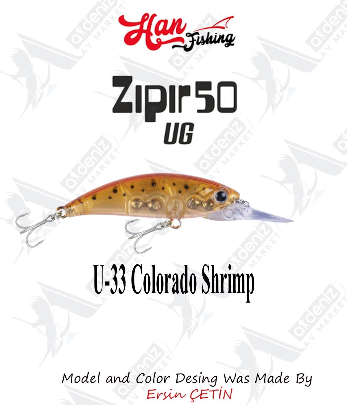 Hanfish Zıpır Uzun Gaga U-33 Colorado ShrimpHAN FİSHİNG