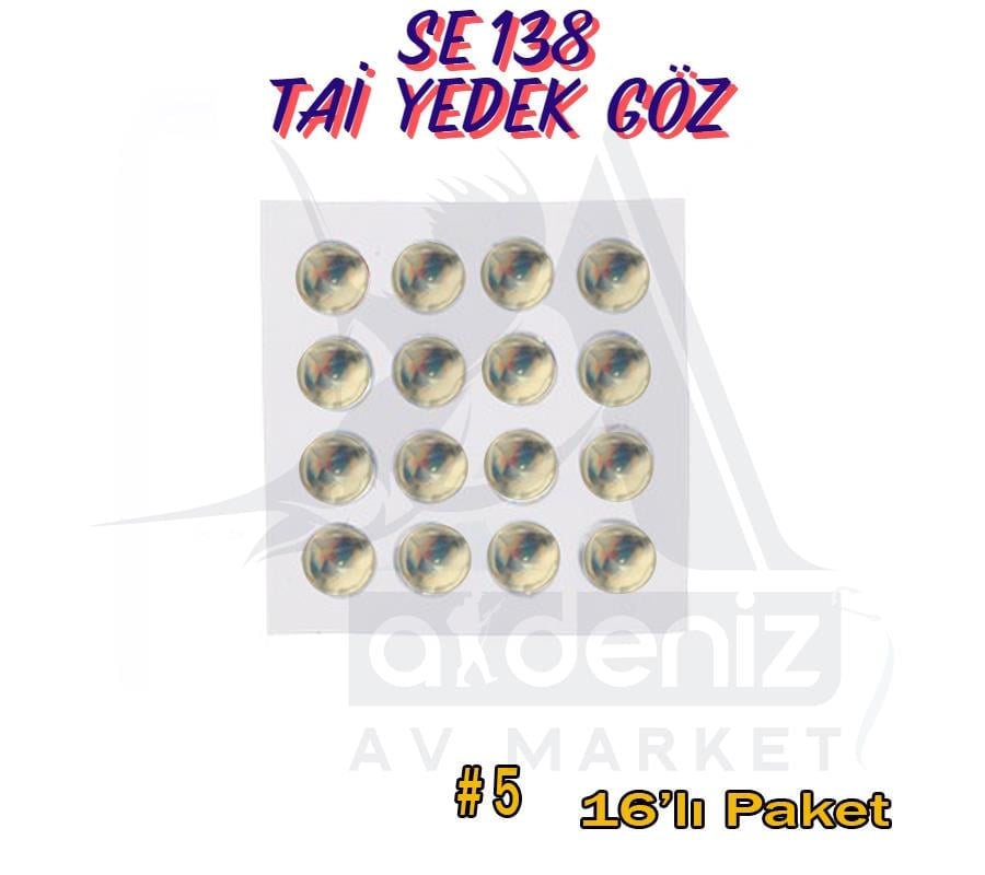 Hayabusa SE 138 Tai Rubber Free Slide 4mm Yedek Göz 16'lı Paket #5HAYABUSA