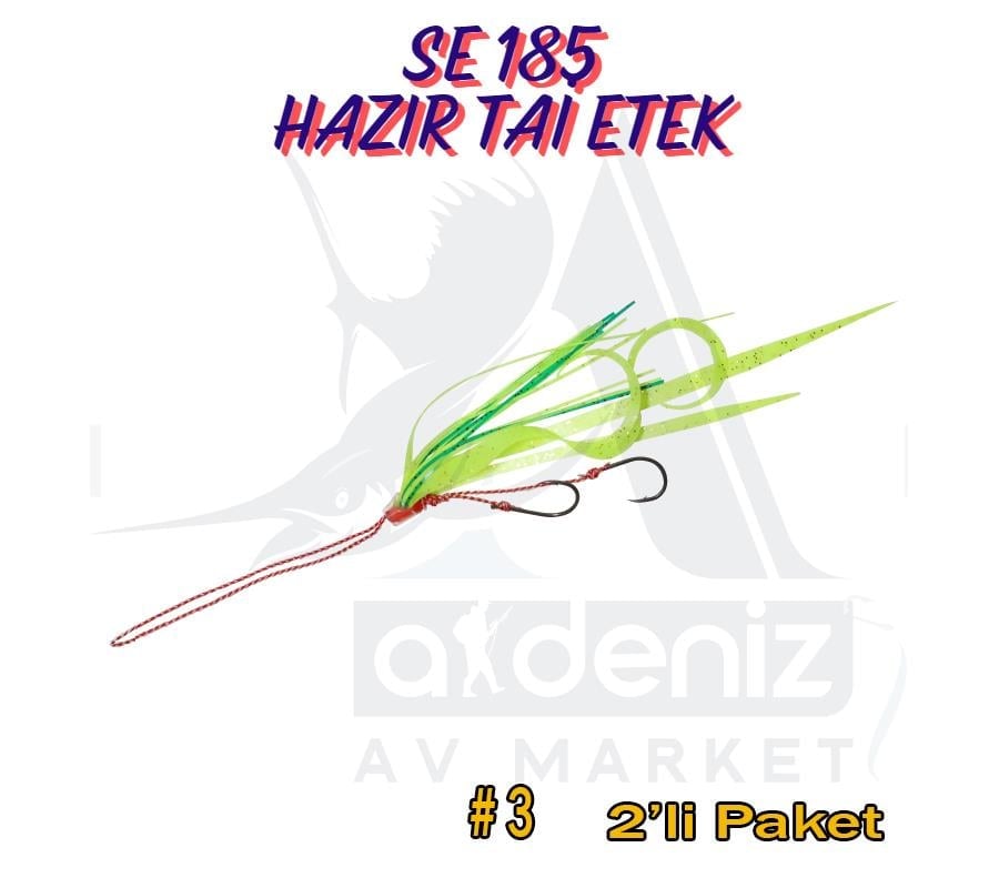 Hayabusa SE 185 Tai Rubber Free Slide Yedek Etek Assist İğne Montajlı Set #3HAYABUSA