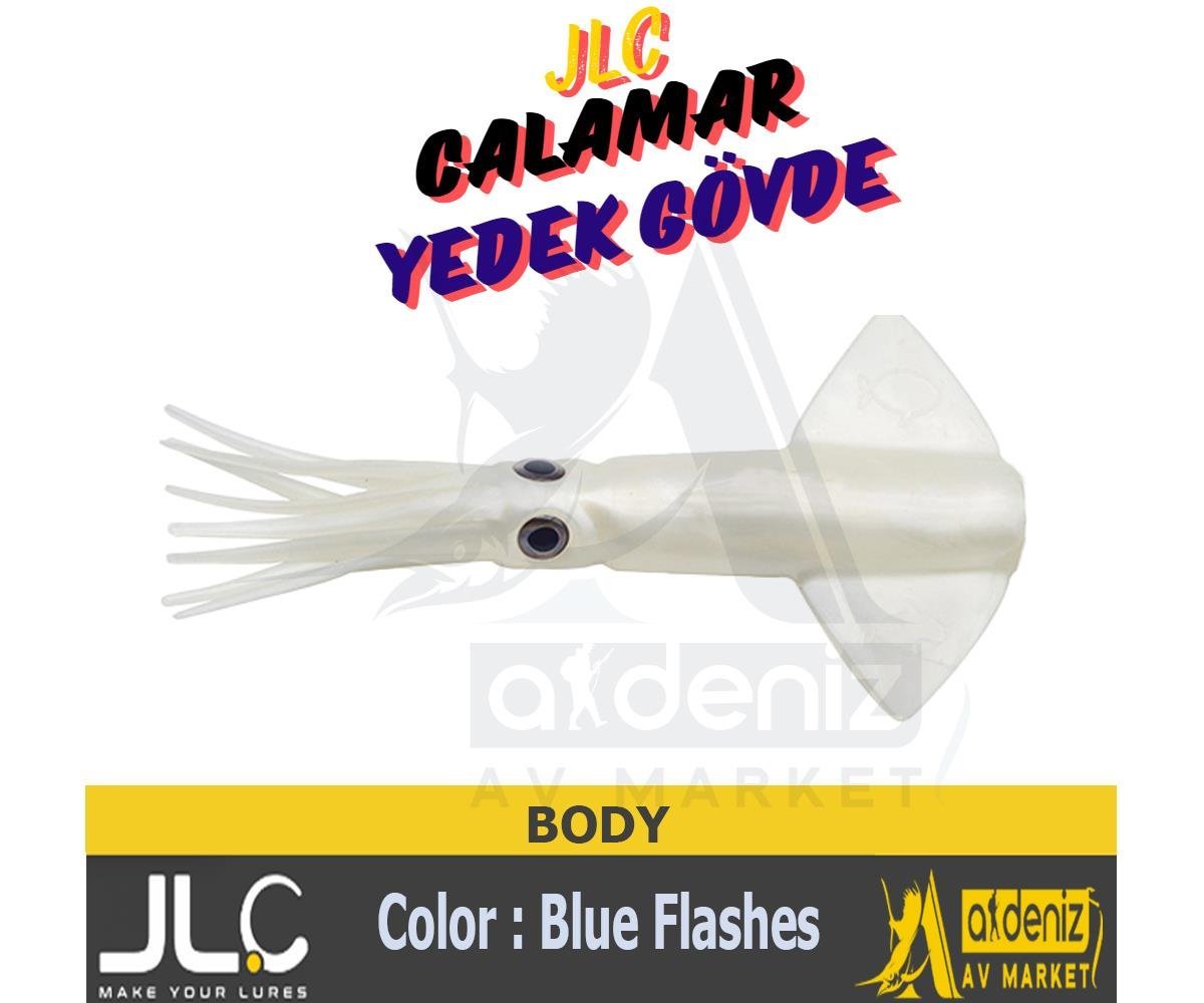 JLC Jigging A La Carta Calamar Body Replacement #7 Blue FlashesJLC JİGGİNG A LA CARTA