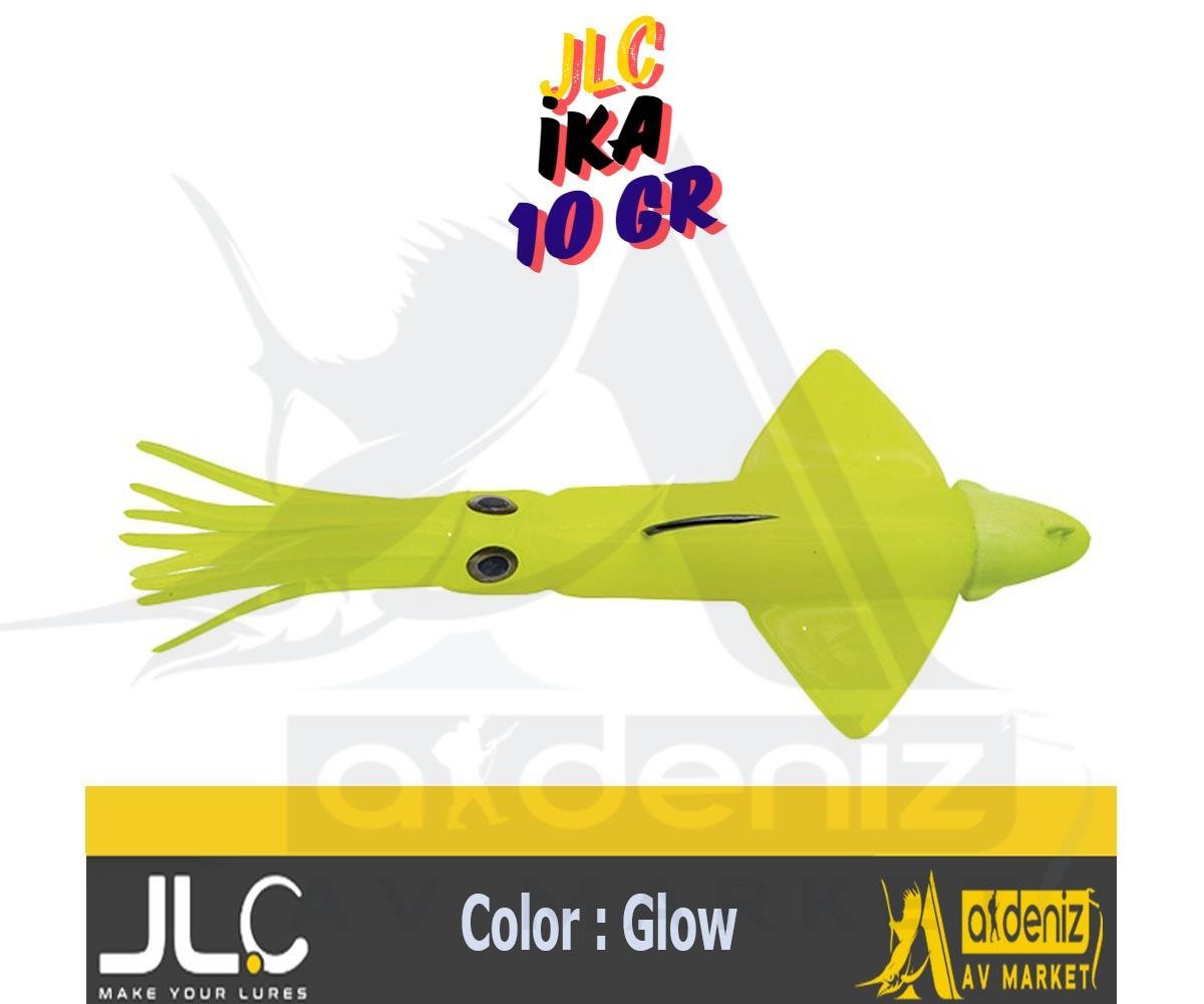 JLC Jigging A La Carta IKA 10 Gr #2 Glow fosforlu yeşil Combo Silikon Kalamar Yem