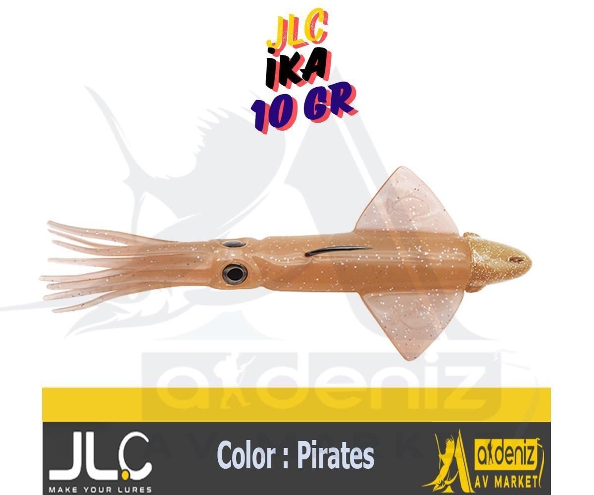 JLC Jigging A La Carta IKA 10 Gr #3 Pirates açık şeffaf pembe Combo Silikon Kalamar Yem