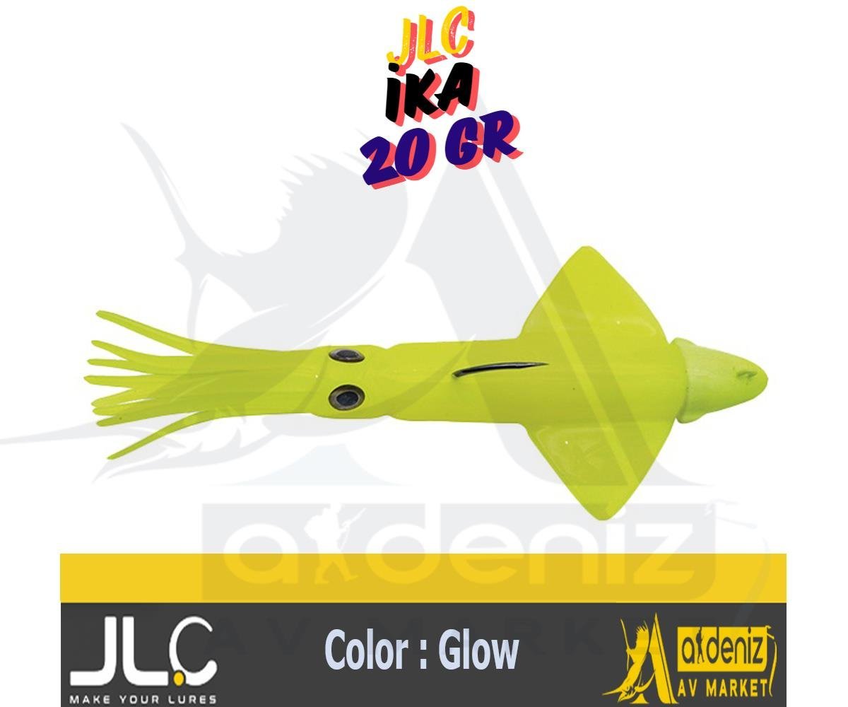 JLC Jigging A La Carta IKA 20 Gr #2 Glow fosforlu yeşil Combo Silikon Kalamar Yem