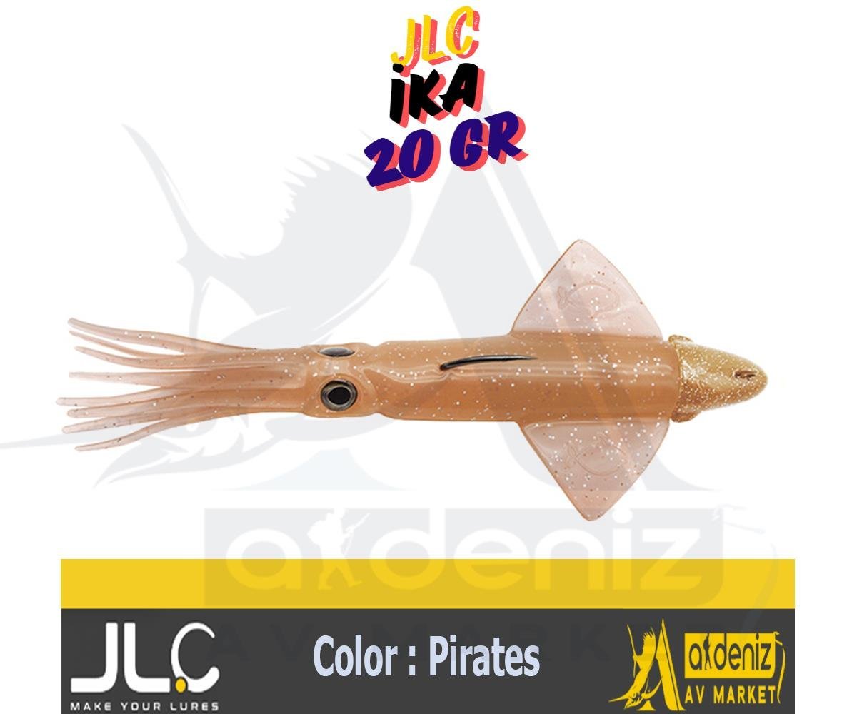 JLC Jigging A La Carta IKA 20 Gr #3 Pirates açık şeffaf pembe Combo Silikon Kalamar Yem