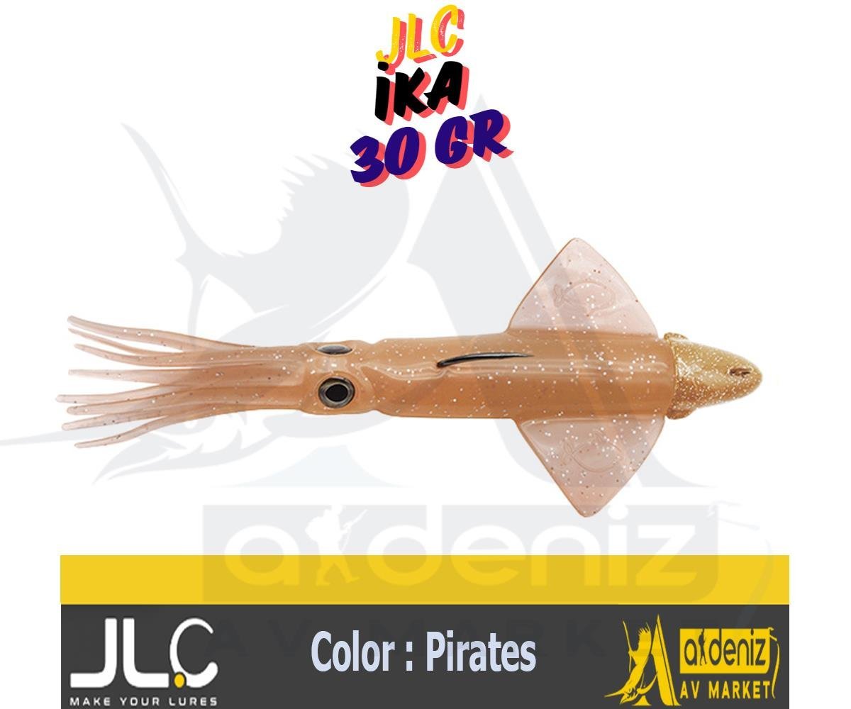 JLC Jigging A La Carta IKA 30 Gr #3 Pirates açık şeffaf pembe Combo Silikon Kalamar Yem
