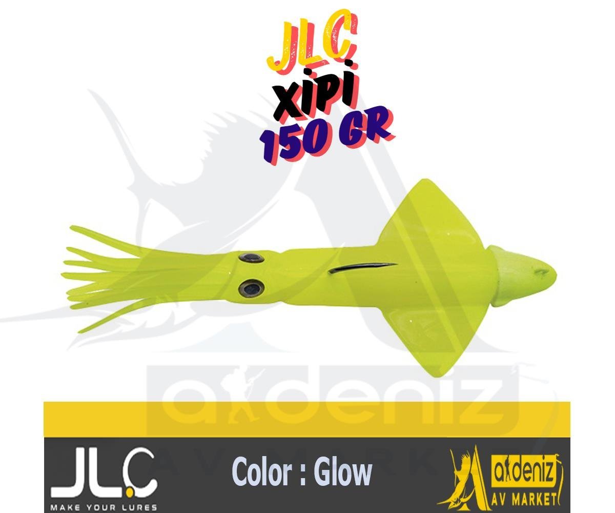 JLC Jigging A La Carta XİPİ 150 Gr #2 Glow fosforlu yeşil Combo Silikon Kalamar Yem