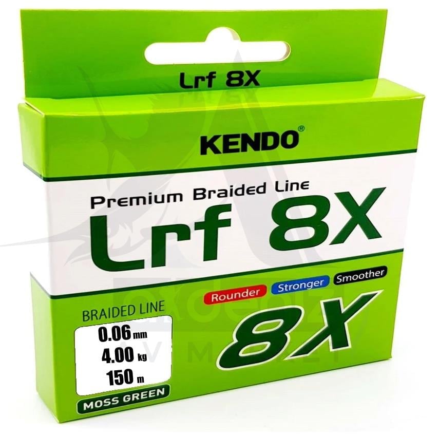 Kendo Lrf 8X Fighting 150 mt  Örgü ip (Moss Green) 0,06 mmKENDO