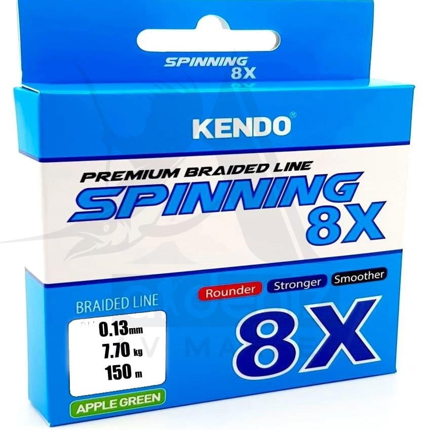 Kendo Spinning 8X Fighting 150 mt Örgü ip (Apple Green) 0,13mmKENDO