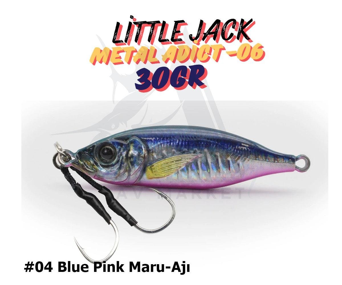 Little Jack Metal Adict-06 30 gr Jig Yem #04 Blue Pink Maru-AjıLİTTLE JACK