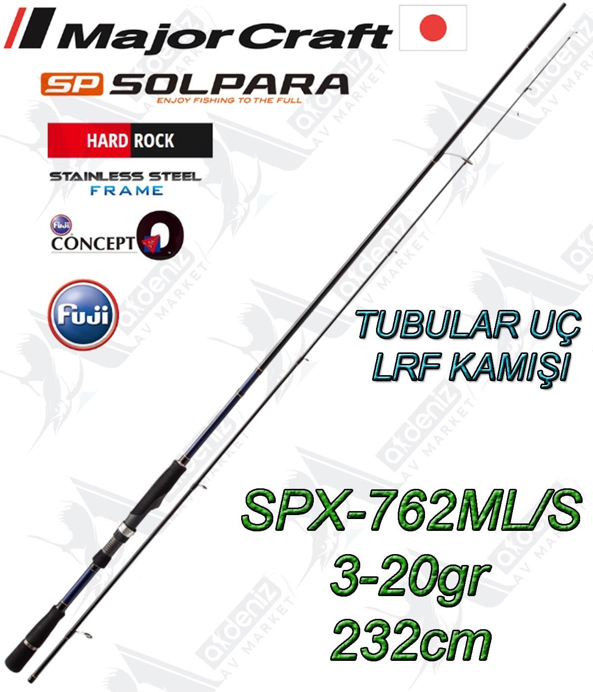 Major Craft New Solpara SPX-762ML/S LRF-Light Spin Kamış 3-20 gr 2.32 Mt (Tubular Uç )MAJOR CRAFT