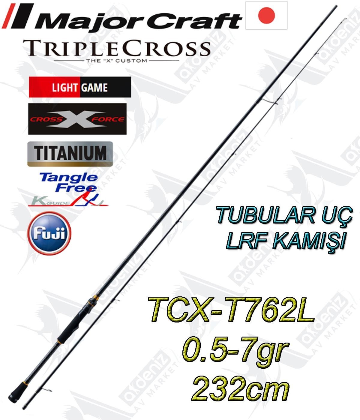 Major Craft New Triple Cross TCX-T762L Lrf Mebaring Kamış 0.5-7 gr 232cm (Tubular Uç)MAJOR CRAFT