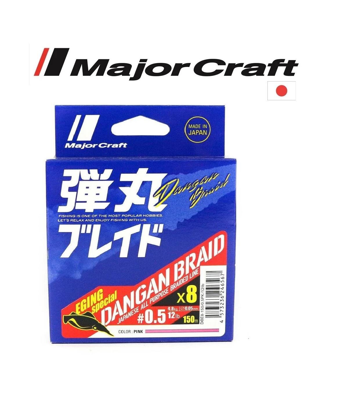 MC Major Craft Dangan Braid Egi Special DBE8 #0.5Pe 0.05mm 12Lb Pink İp Misina 150mtMAJOR CRAFT