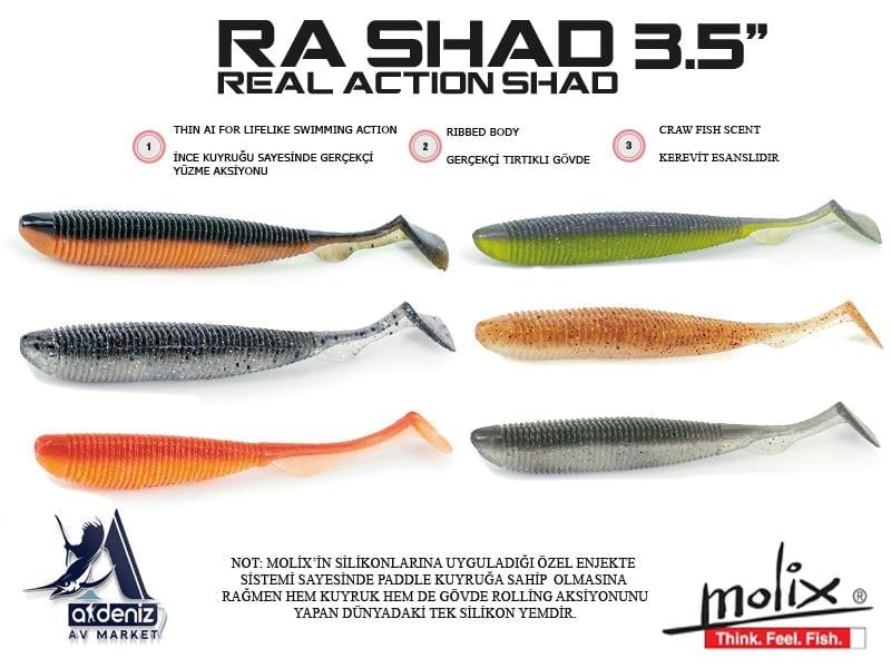 Molix RA Real Action Shad 3.5