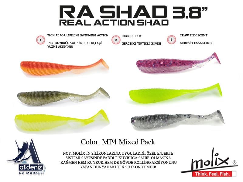 Molix RA Real Action Shad 3.8
