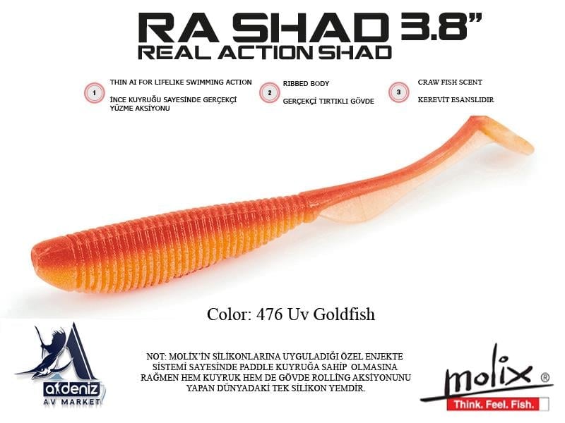 Molix RA Real Action Shad 3.8