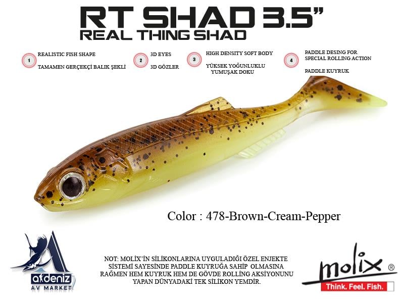 Molix RT Real Thing Shad 3.5