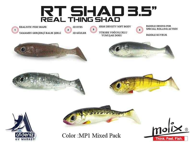 Molix RT Real Thing Shad 3.5