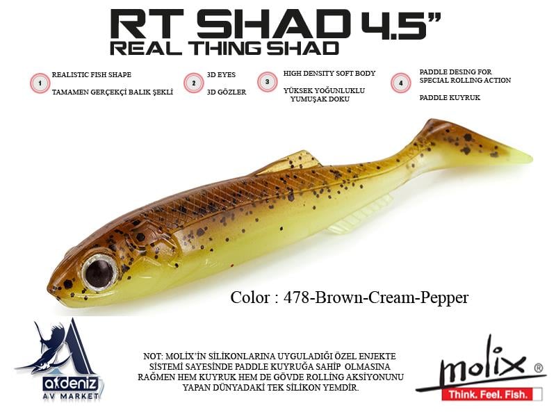 Molix RT Real Thing Shad 4.5