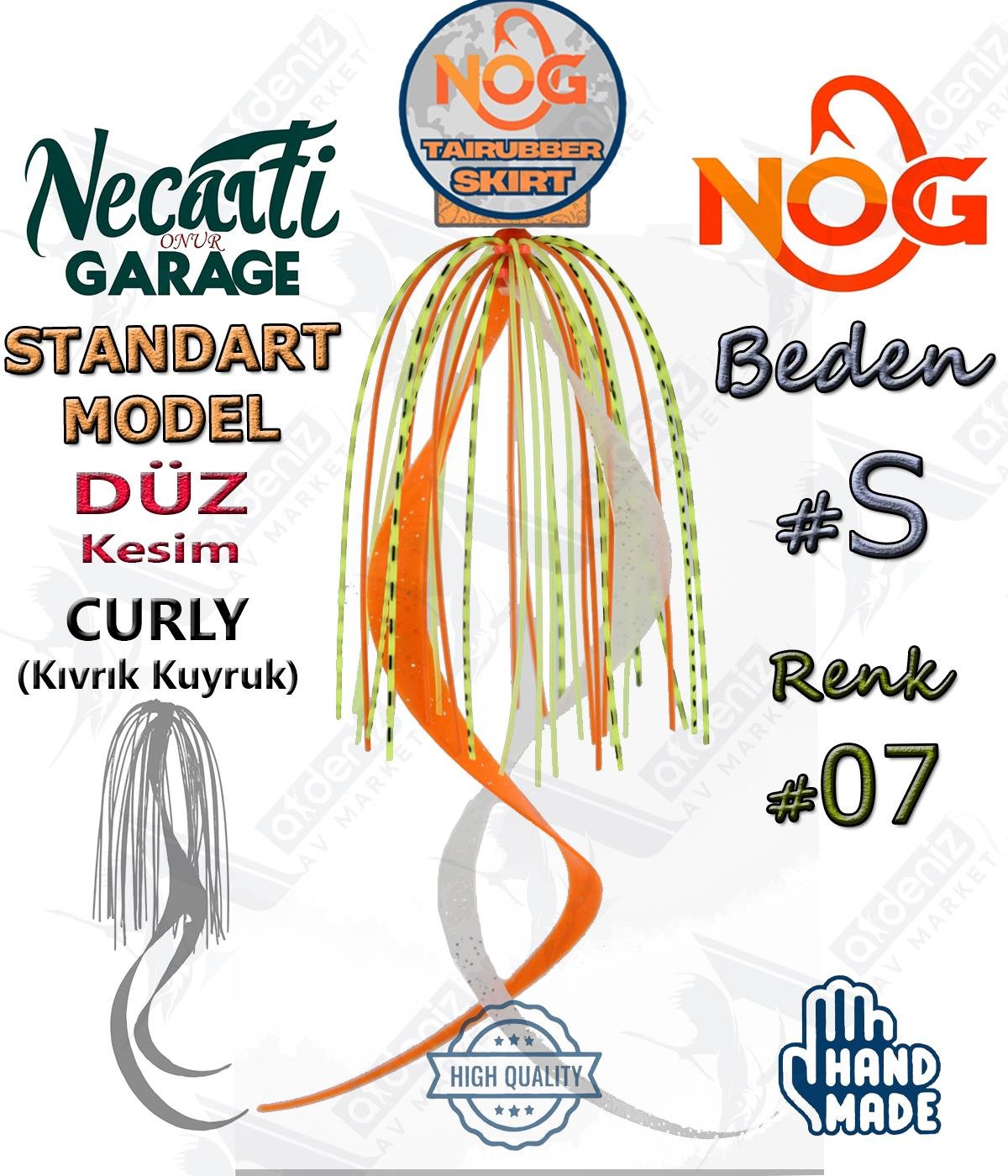 NOG Standart Tai Rubber Skirt Düz Kesim Curly Kuyruk Yedek Etek #07 SNOG Necati Onur Garage